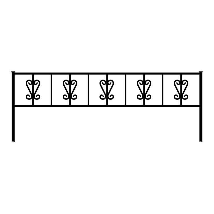 Металлические оградки, столы, скамейки в Балашихе | Оградка №8