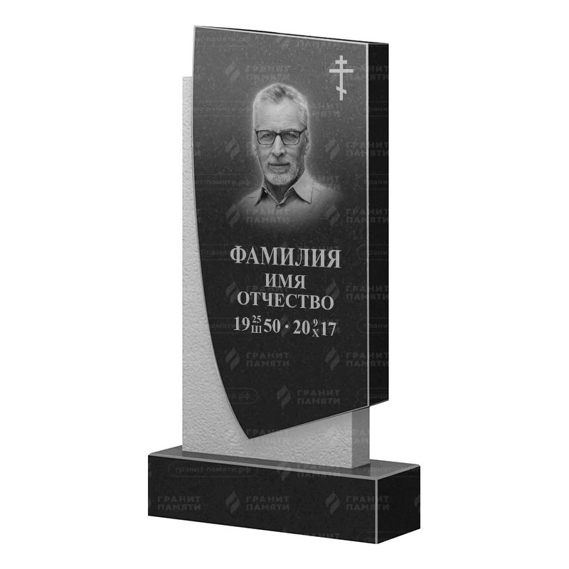 Памятники из гранита вертикальные в Балашихе | Гранитный памятник ФГ-075