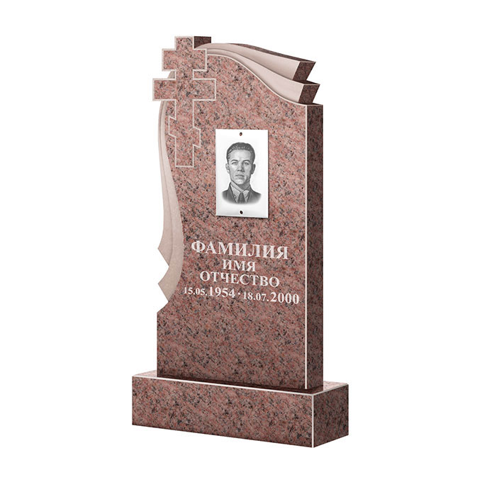 Гранитные памятники в Балашихе | Памятник из гранита Розалия Pink ФГЦ-081