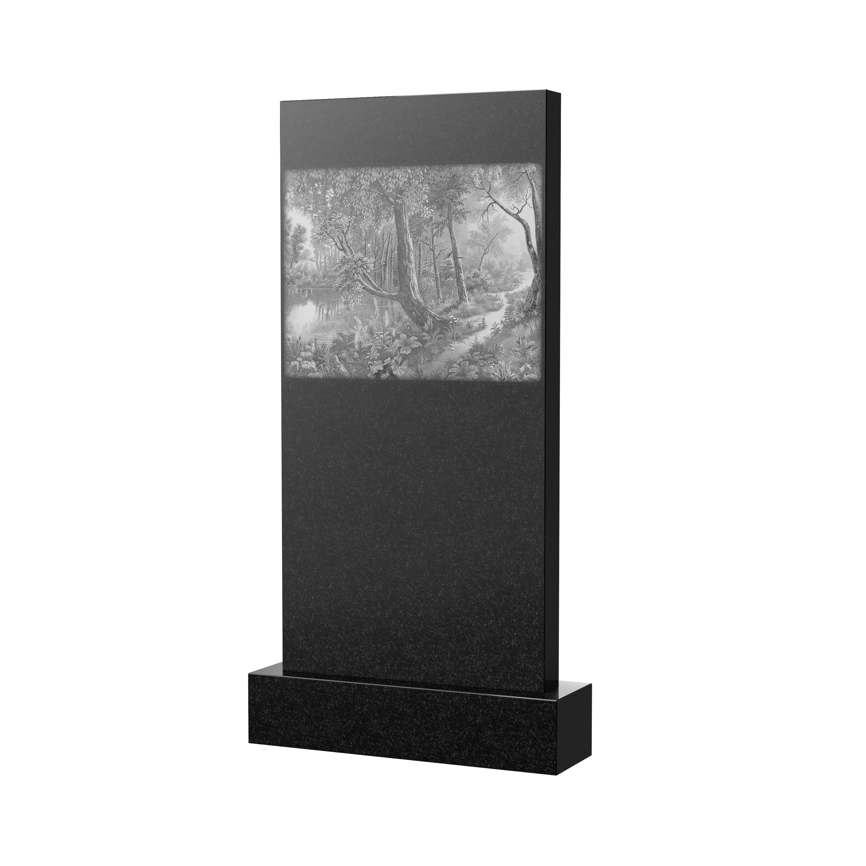 Пейзажи | Пейзаж на гранитную стелу, рисунок П-010