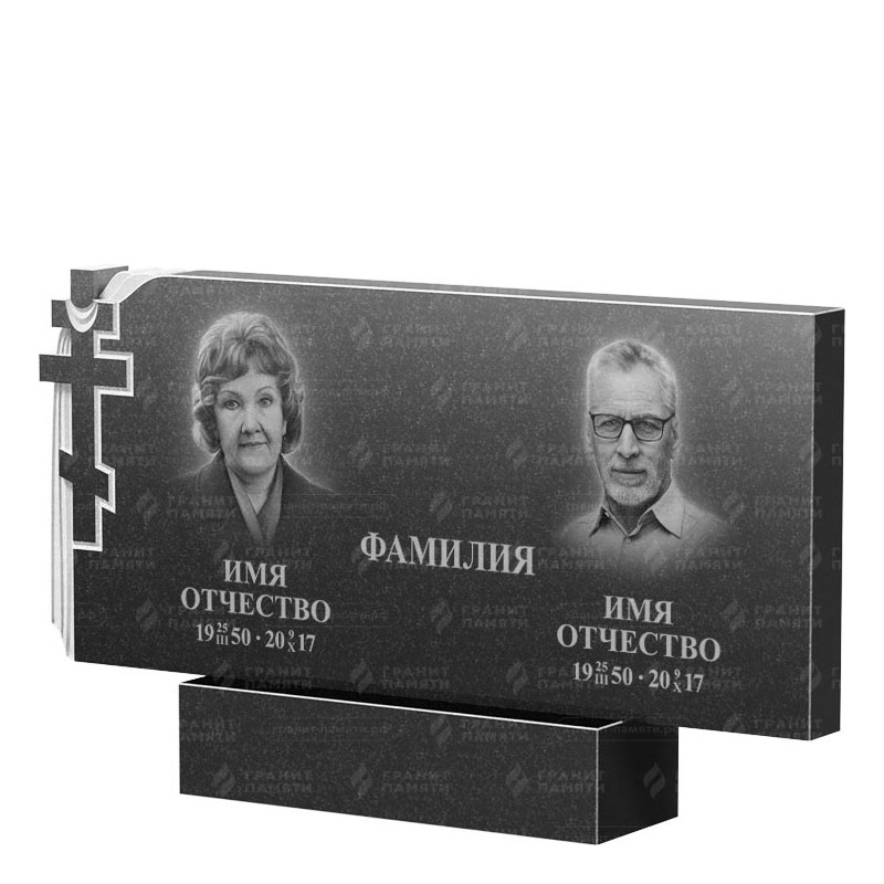 Памятники из гранита двойные в Балашихе | Двойной гранитный памятник ФГ-139