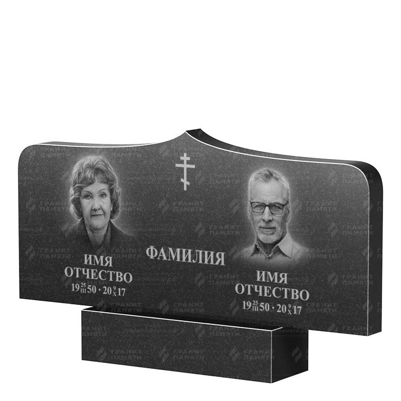 Гранитные памятники в Балашихе | Двойной гранитный памятник ФГ-260