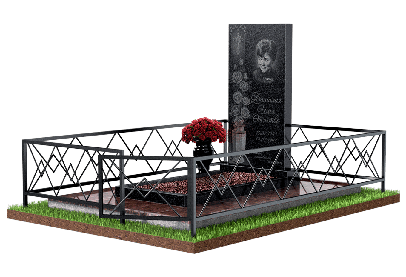 Благоустройство захоронения в Балашихе