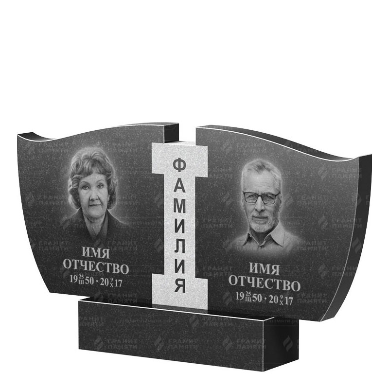 Памятники из гранита двойные в Балашихе | Двойной гранитный памятник ФГ-138