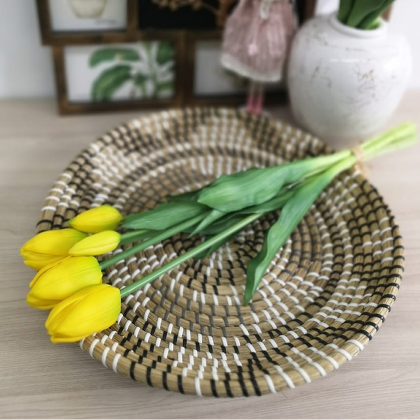 Искусственные цветы в Балашихе | Цветы искусственные «Тюльпаны, бутоны», желтые, букет