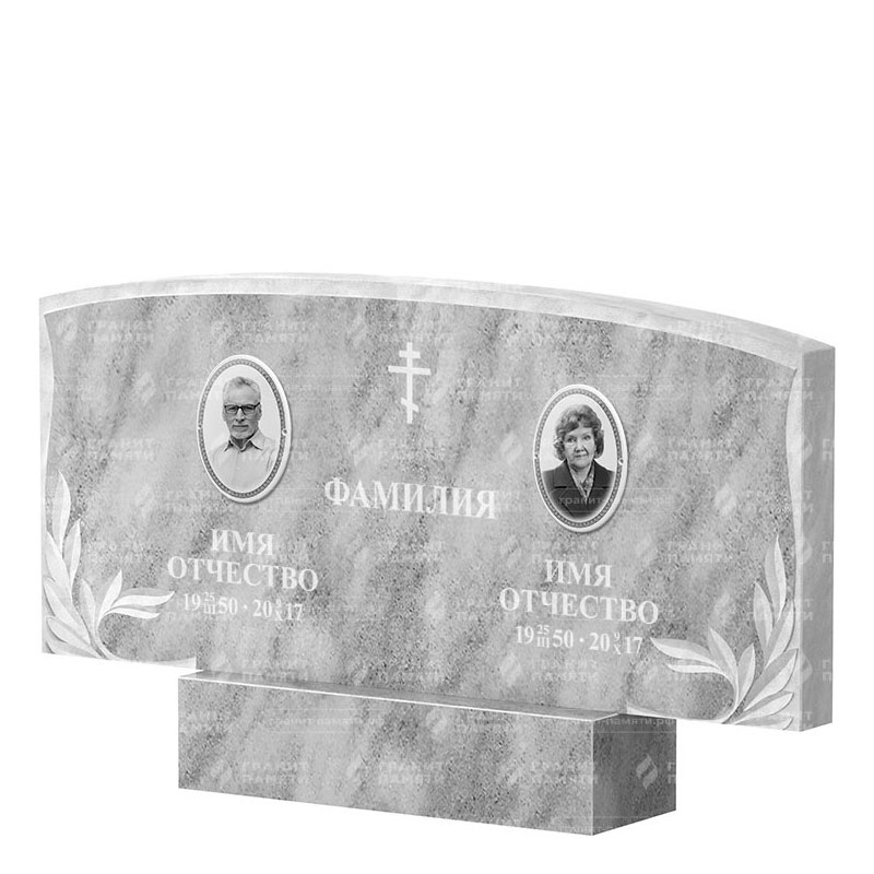 Памятники из мрамора в Балашихе | Двойной мраморный памятник ФМ-135