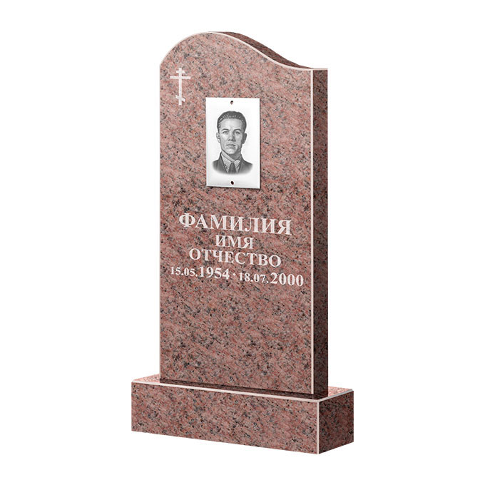 Памятники из цветного гранита в Балашихе | Памятник из гранита Розалия Pink ФГЦ-030