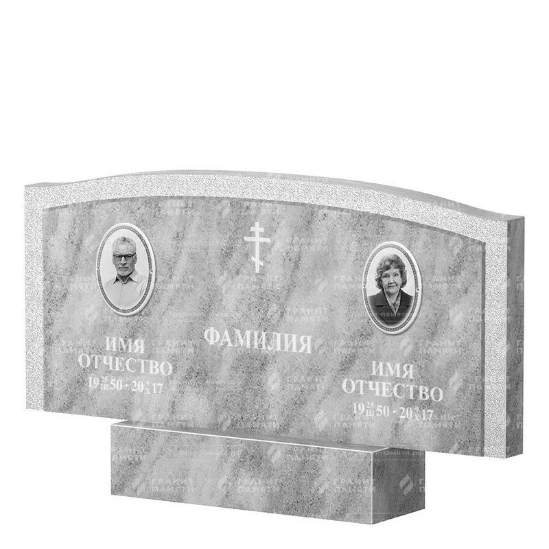Памятники из мрамора в Балашихе | Двойной мраморный памятник ФМ-131