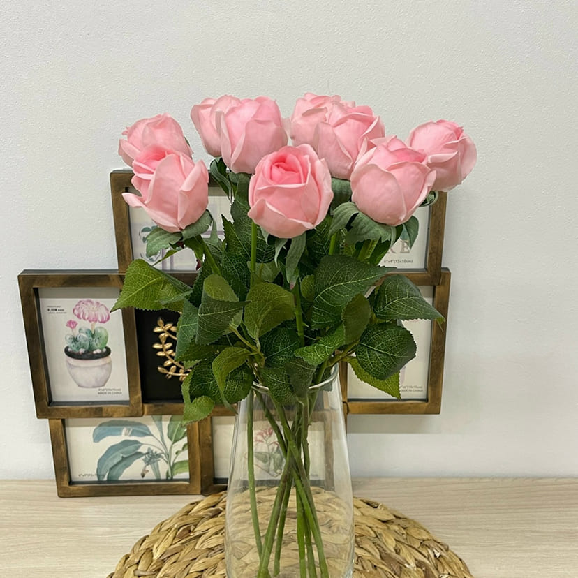 Искусственные цветы в Балашихе | Цветок искусственный «Роза», нежно-розовая, одиночный