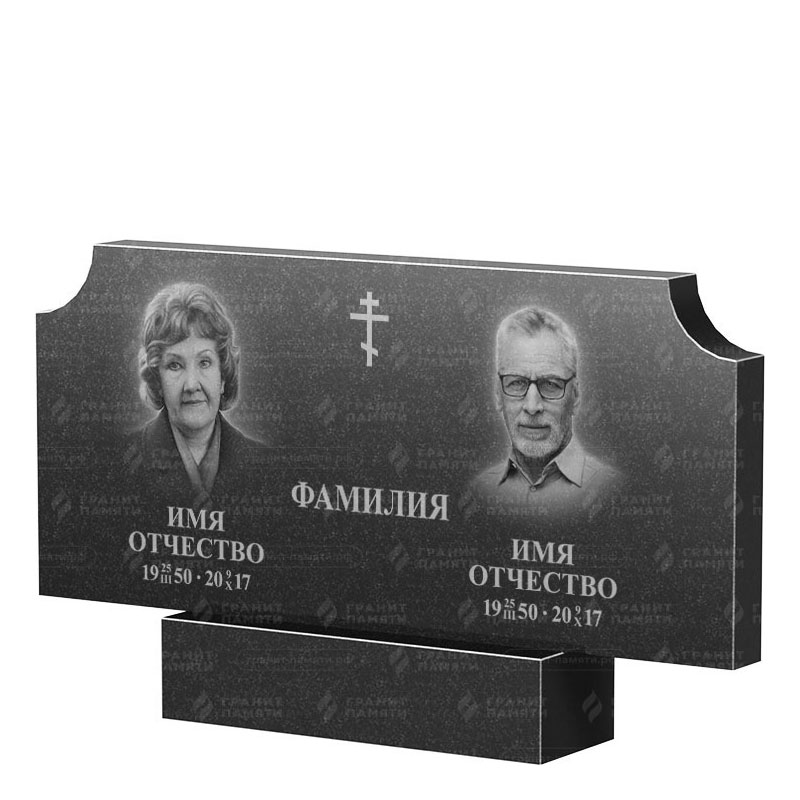 Памятники из гранита двойные в Балашихе | Двойной гранитный памятник ФГ-253