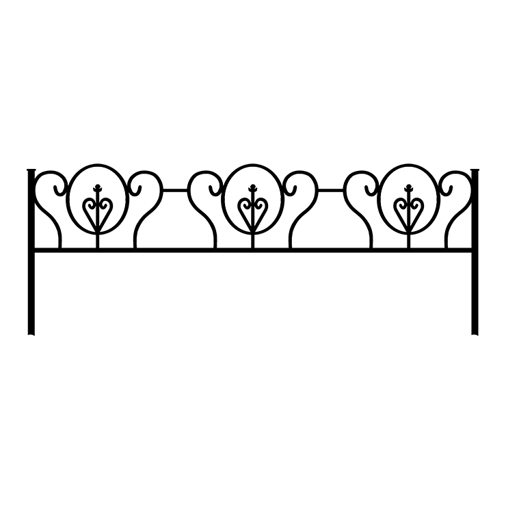 Металлические оградки, столы, скамейки в Балашихе | Оградка №3