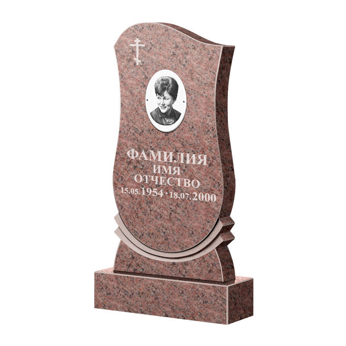 Гранитные памятники в Балашихе | Памятник из гранита Розалия Pink ФГЦ-056