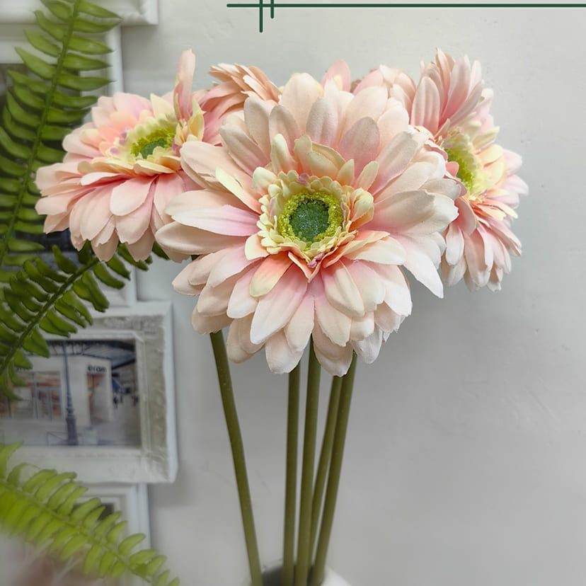 Искусственные цветы в Балашихе | Цветок искусственный «Гербера», молочно-розовая, одиночный