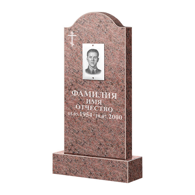 Памятники из цветного гранита в Балашихе | Памятник из гранита Розалия Pink ФГЦ-012