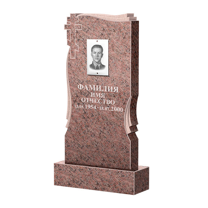 Гранитные памятники в Балашихе | Памятник из гранита Розалия Pink ФГЦ-185