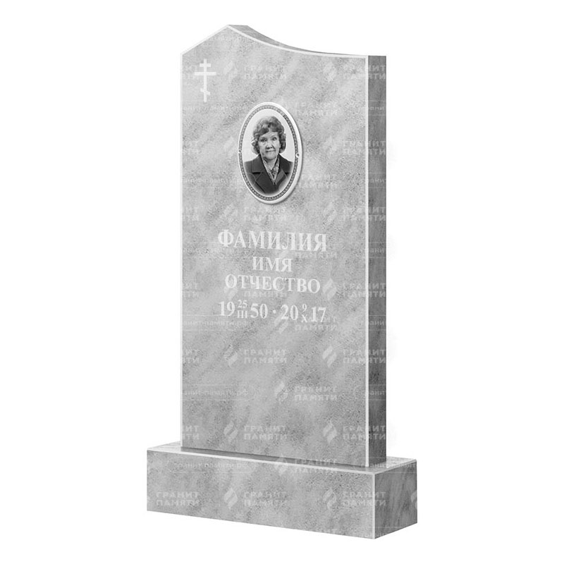 Бюджетные памятники в Балашихе | Мраморный памятник ФМ-008