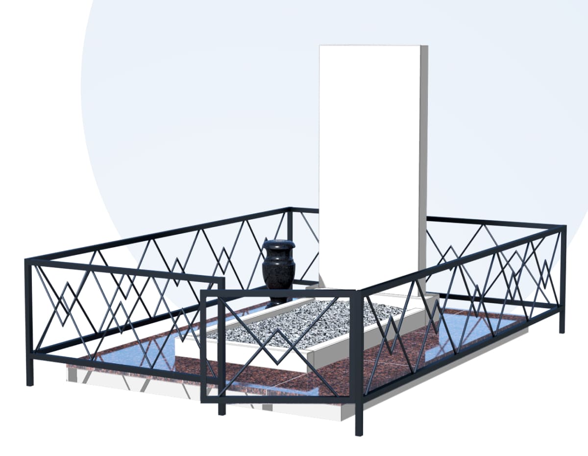 Благоустройство захоронения в Балашихе