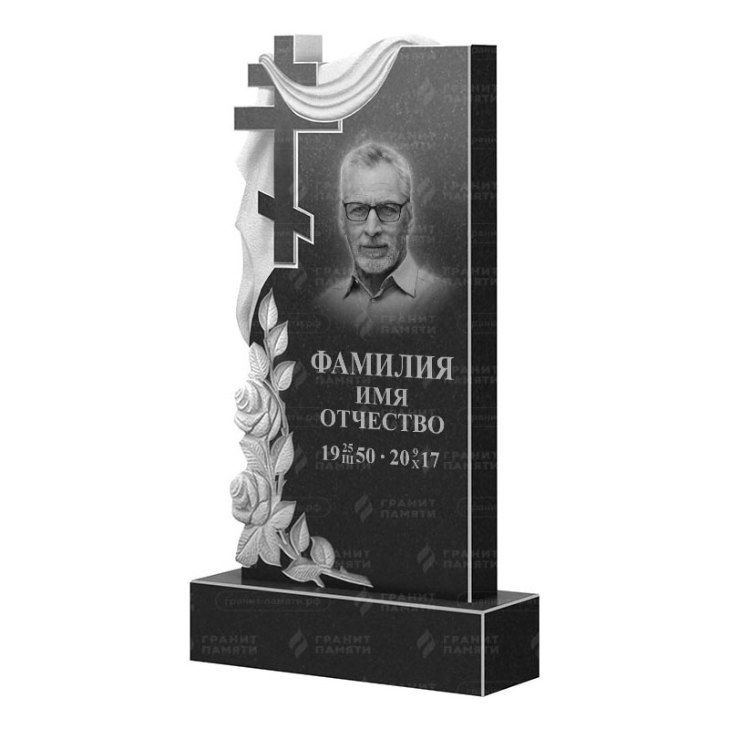 Памятники из гранита вертикальные в Балашихе | Гранитный памятник ФГ-189