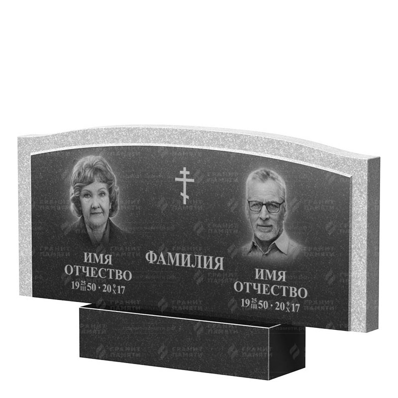 Памятники из гранита двойные в Балашихе | Двойной гранитный памятник ФГ-131