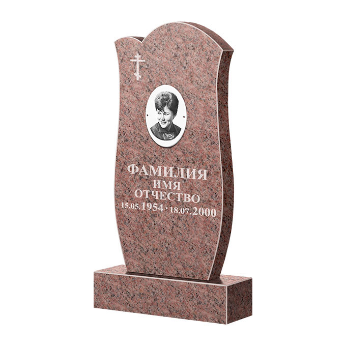 Памятники из цветного гранита в Балашихе | Памятник из гранита Розалия Pink ФГЦ-039