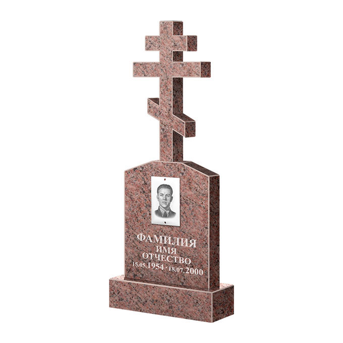 Гранитные памятники в Балашихе | Памятник из гранита Розалия Pink ФГЦ-099